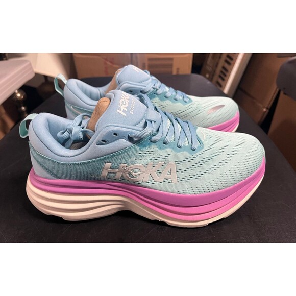 Hoka One One Bondi 8 Men\'s Size 8 D Blue Athletic Running Sneakers No Box main image 6